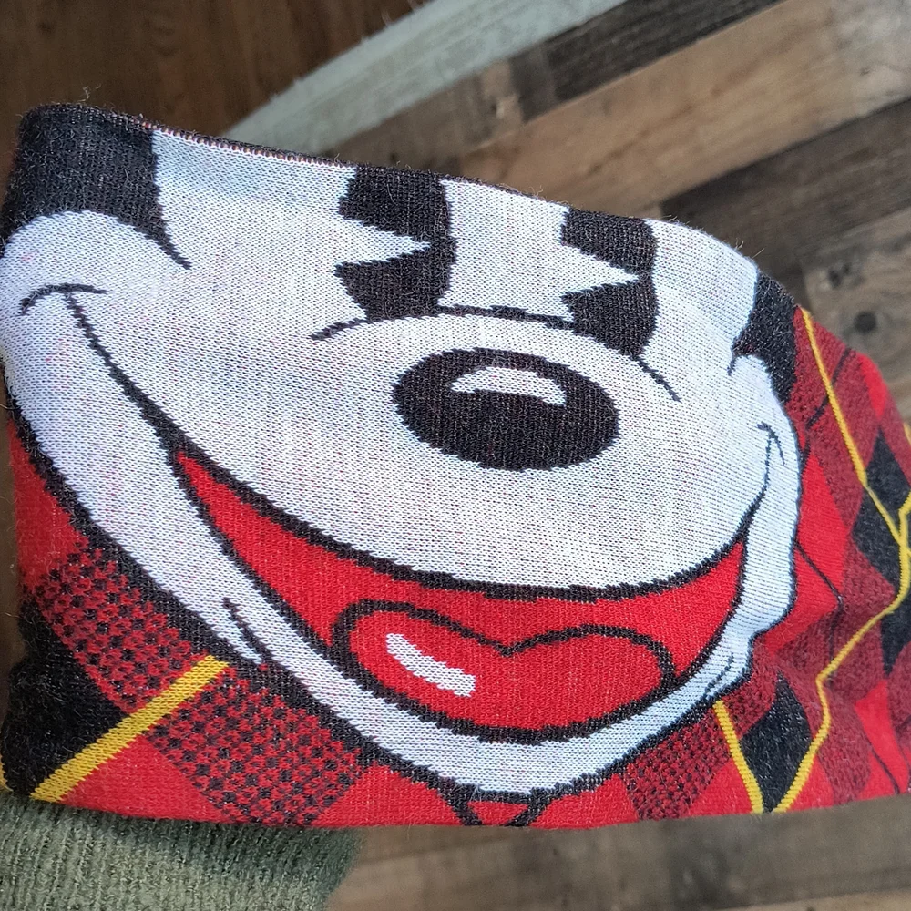 Disney Neverlanders Social Club Mickey Plaid Scarf